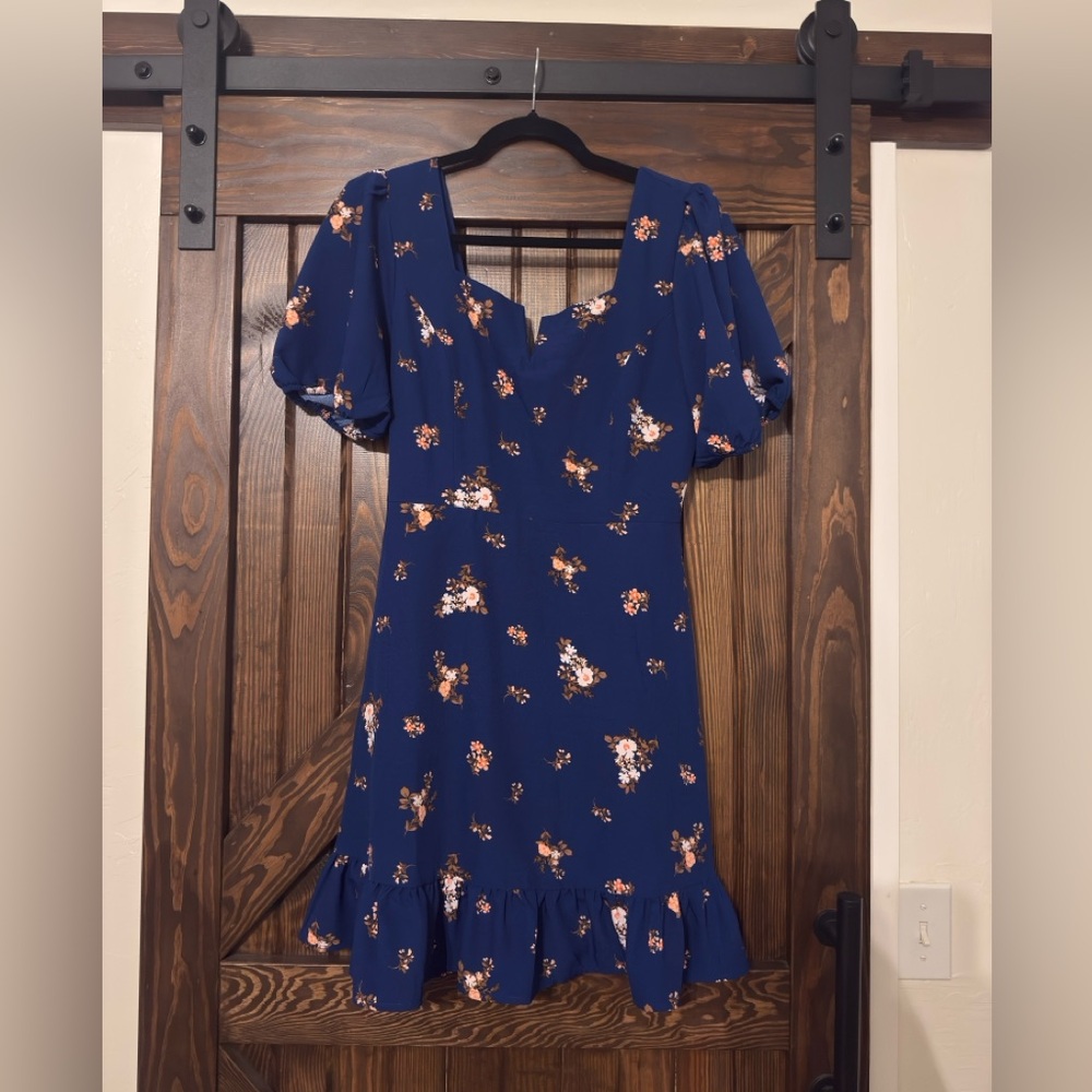 Floral Blue Dress